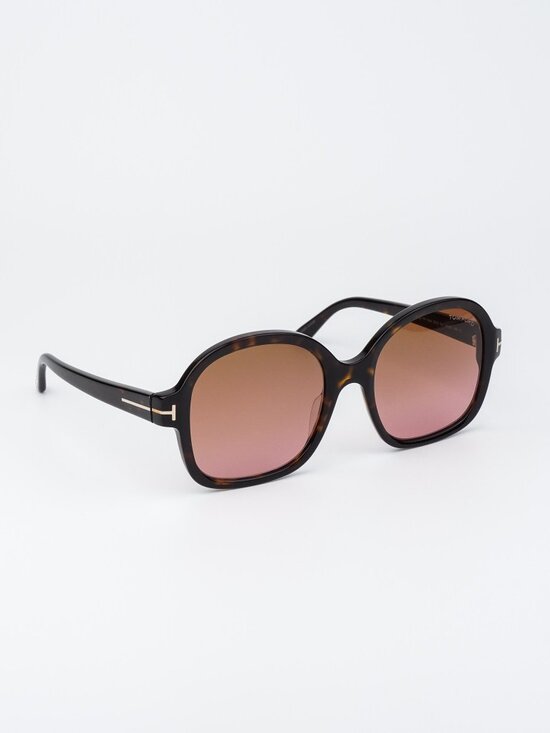 Tom Ford HANLEY Women Sunglasses Havana Brown Gradient Oversized FT1034/S 52F main image 10